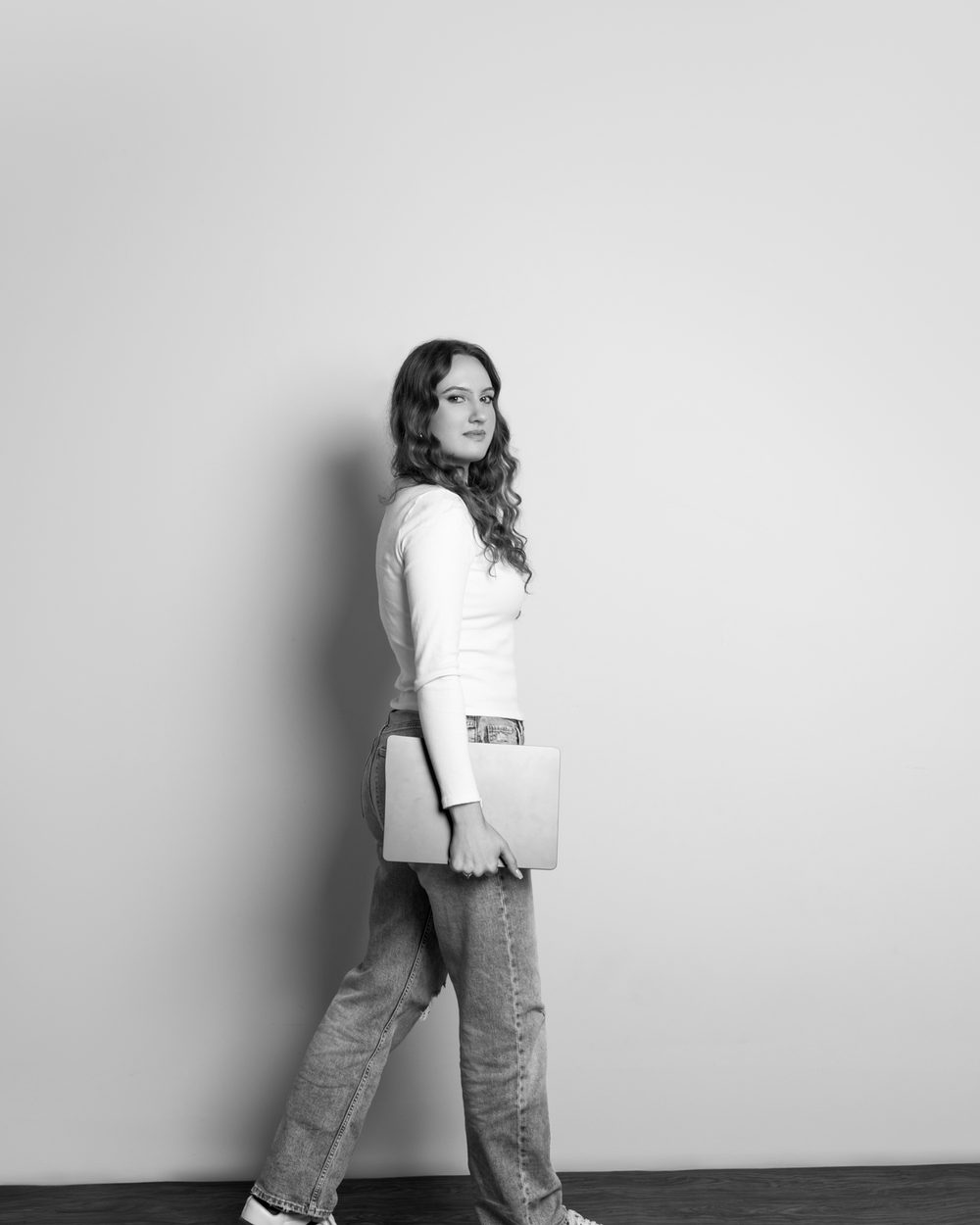 Anna working with a client team